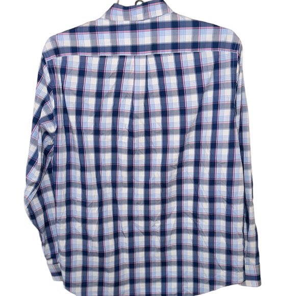 Men's J. McLaughlin Button Up Dress‎ Shirt Plaid Size Large - Picture 2 of 5